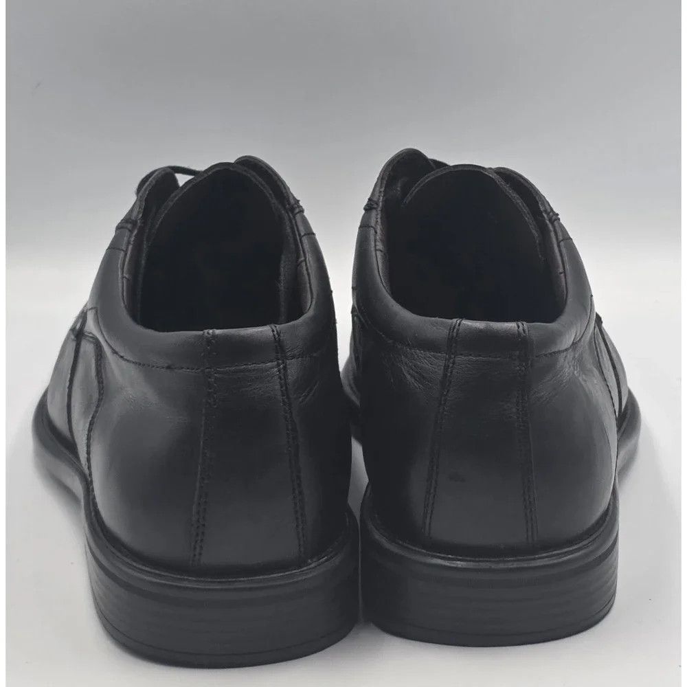 Johnston & Murphy J&M Flex Sheepskin Mens 11.5M Black Leather Oxford Shoes